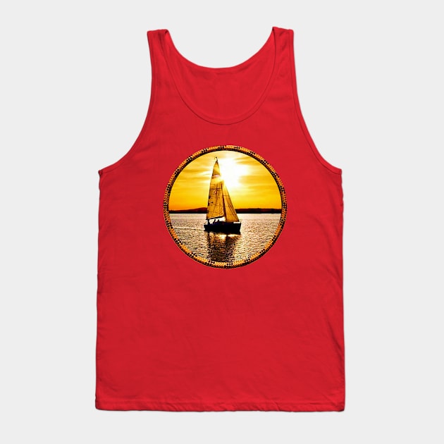 Sunset Sail Tank Top by Manatee Max